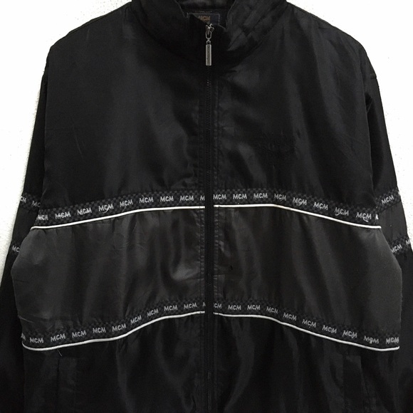 RARE! Vintage Mode Creation Munchen(MCM) Big Logo Embroidered Zipper Windbreaker - Picture 5 of 5